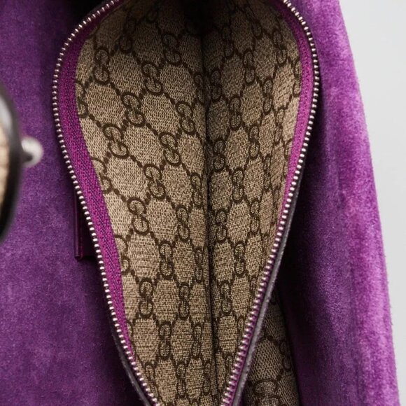 Gucci Beige GG Supreme Canvas Embroidered Sequin Small Dionysus Shoulder Bag - Picture 10 of 12